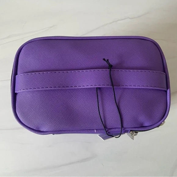 Marc Tetro Bichon Frise Cosmetic Tote/ Pouch- Purple- NWT - Picture 6 of 7